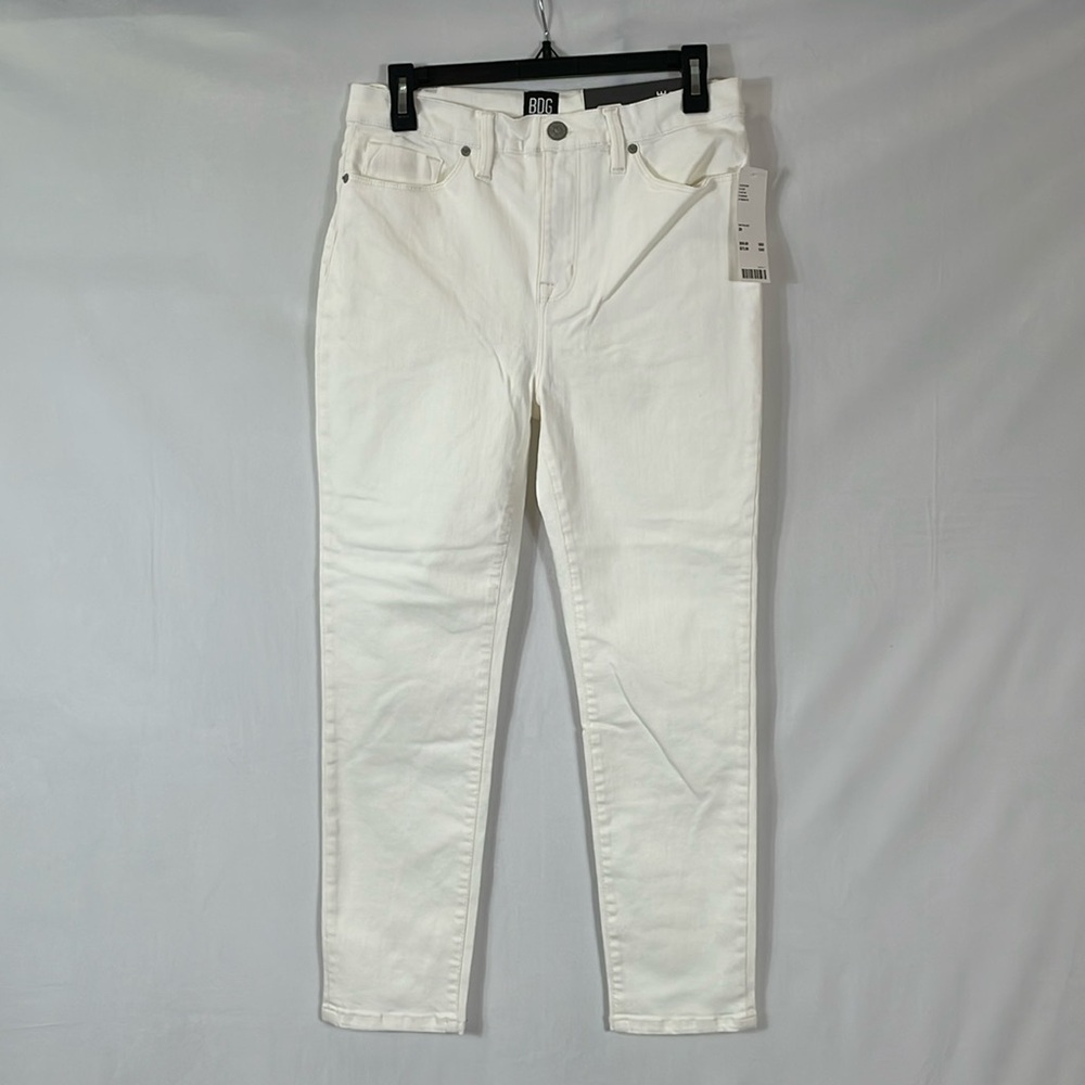 BDG Twig High-Rise Cropped Denim Jean White Size 29 NWT Urban Outfitters